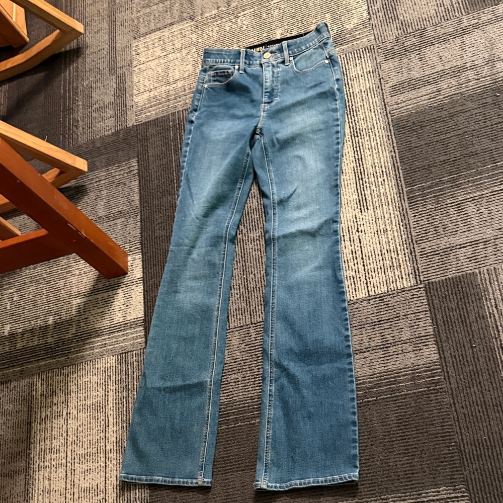 White House Black Market Straight Leg Blue Jeans